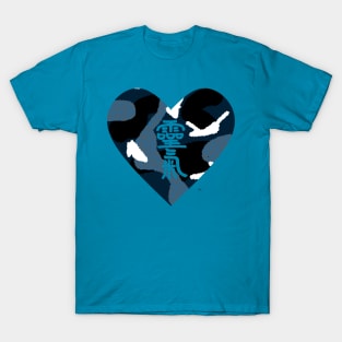 Reiki Love, Blue Water Camo T-Shirt